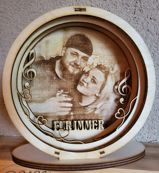 Lampe mit ihrem Bild