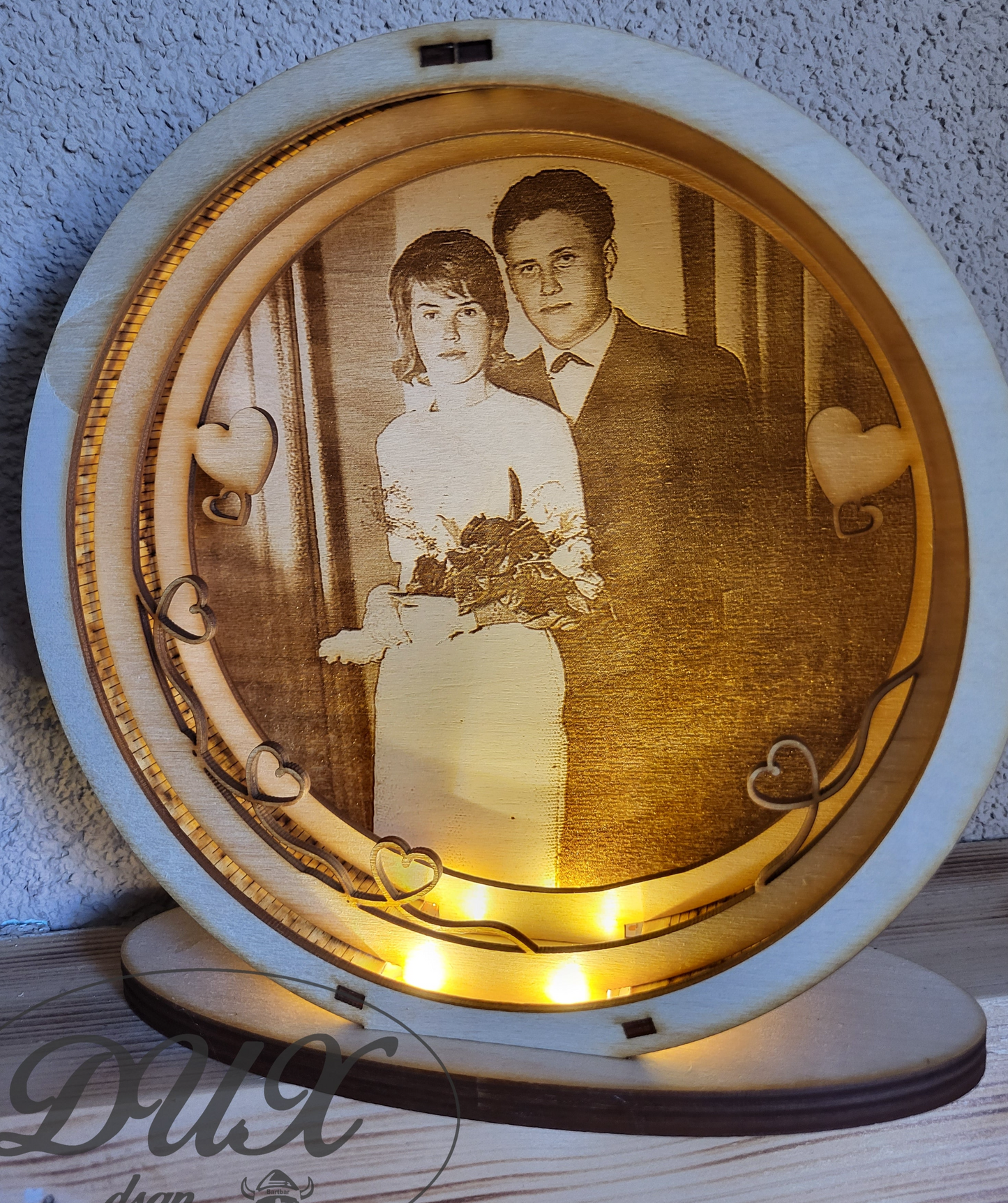 Lampe mit ihrem Bild